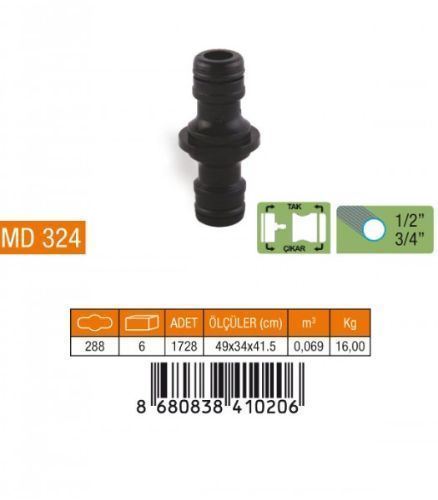 MD324 OTOMATİK HORTUM BAGLANTISI 2 YÖNLÜ